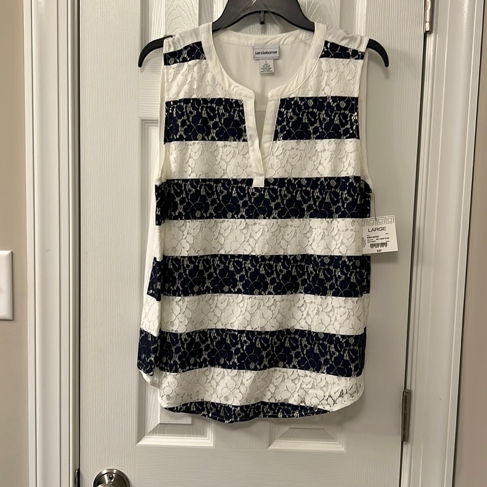 Striped blouse NWT